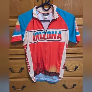 Canari Red and Blue Cycling Jersey